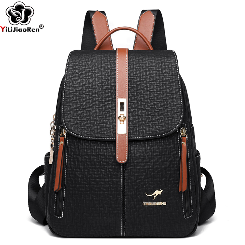 Women'S Xl Bags - Moderugzakken Dames Hoge kwaliteit lederen rugzak