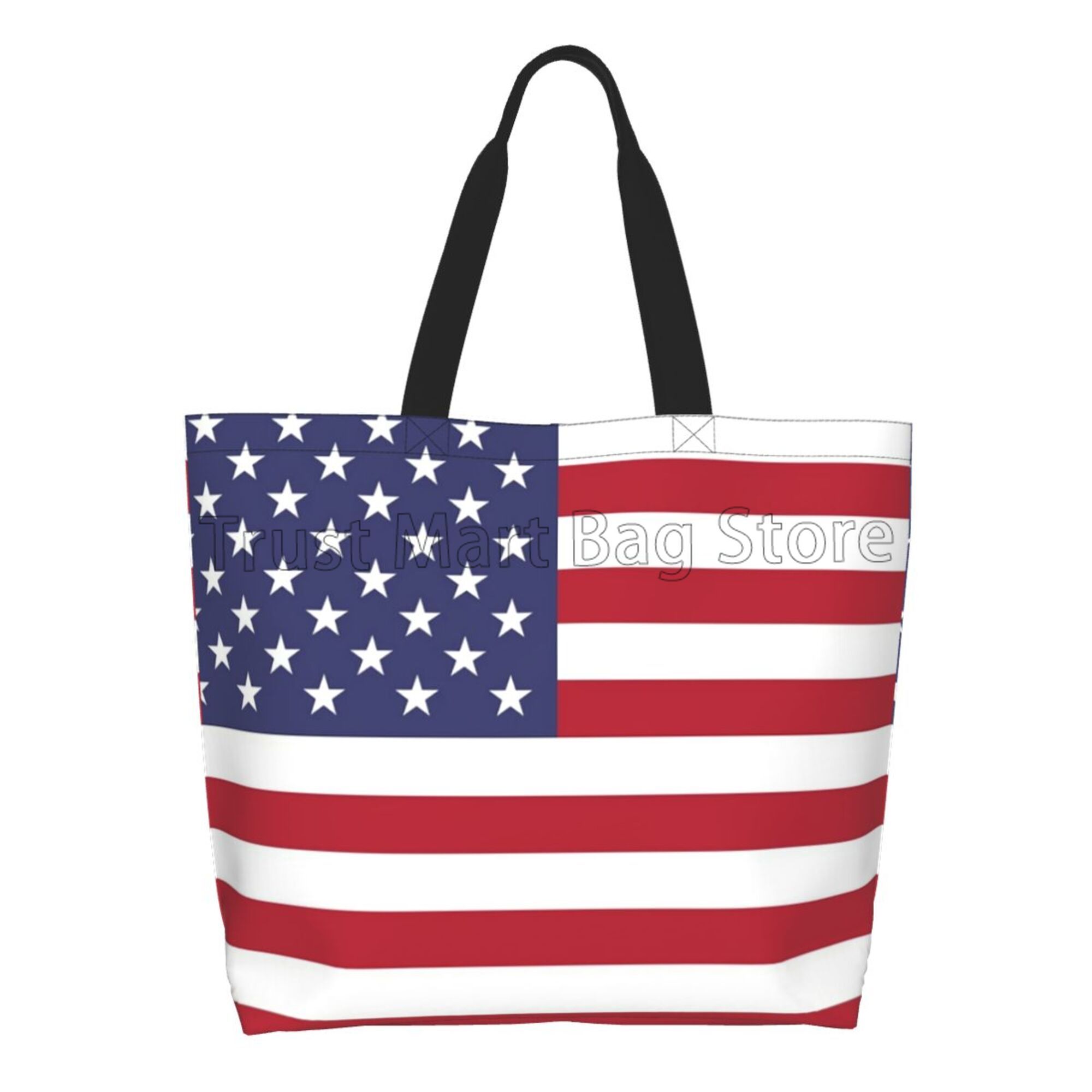 Women Bags Usa - Amerikaanse USA vlag canvas draagtas grote