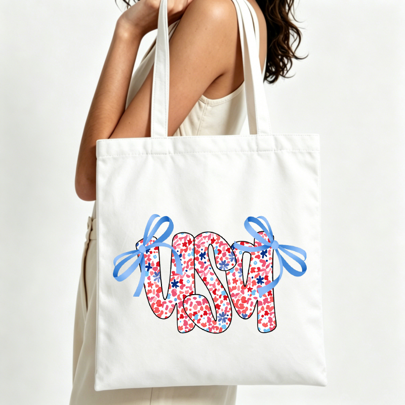 Women Bags Usa - Canvas tas met opdruk van Amerikaanse