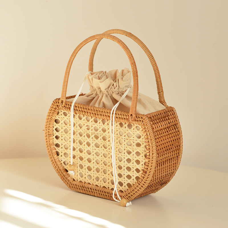 Basket Bag Wicker - Casual Holle Rotan Mand Zakken Rieten