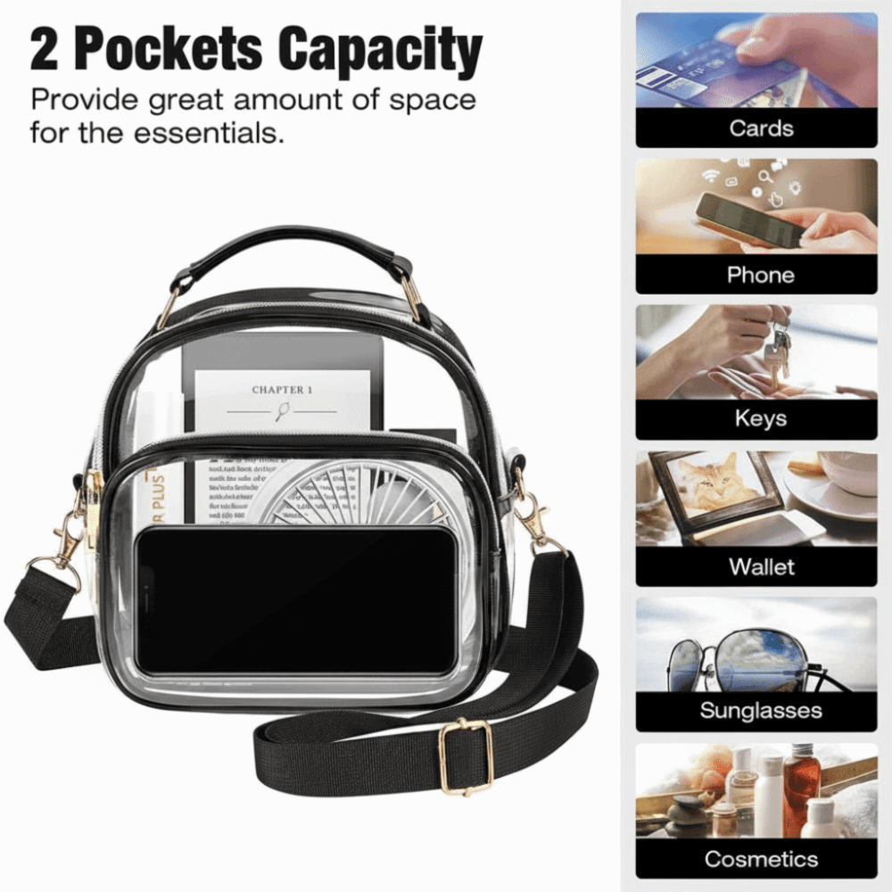Jelly Bag Clear Pvc - Casual Wear Waterdichte Transparante Handtassen Crossbody