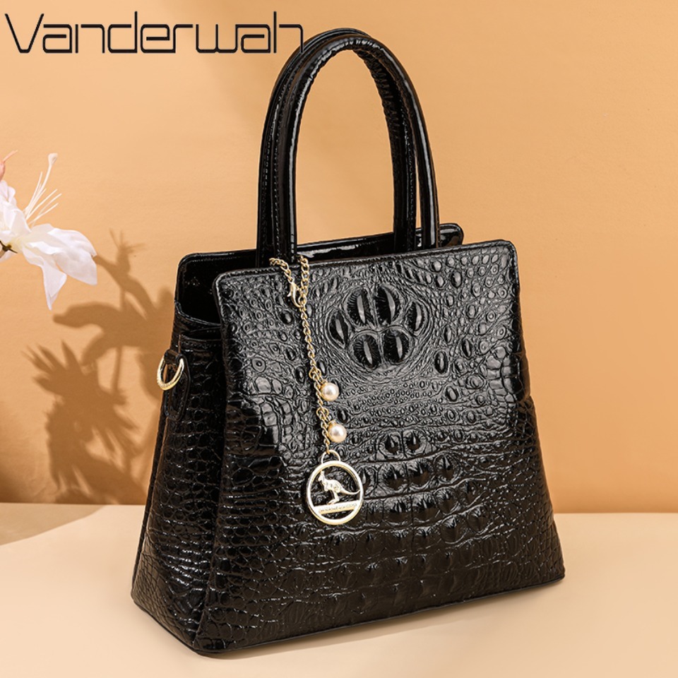 Women'S Bags Designer Brands - Echt merk hoge kwaliteit krokodilpatroon leer