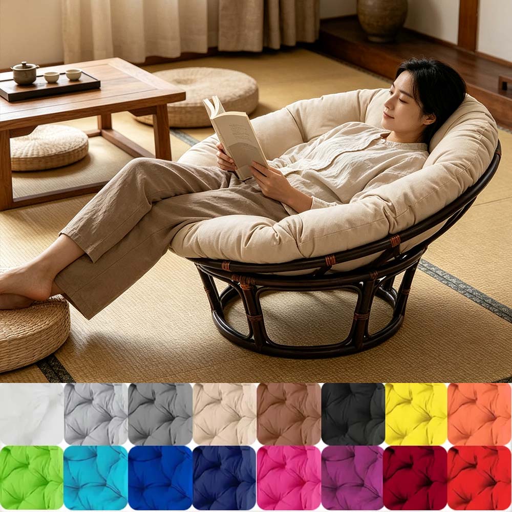 Basket Bag Wicker - Rond zitkussen, stoelkussen voor hangende mand,