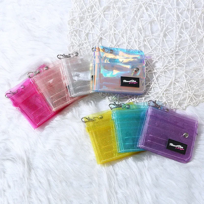 Jelly Bag Clear Pvc - Transparante damesportemonnee PVC Laserdoorzichtige Jelly Bag