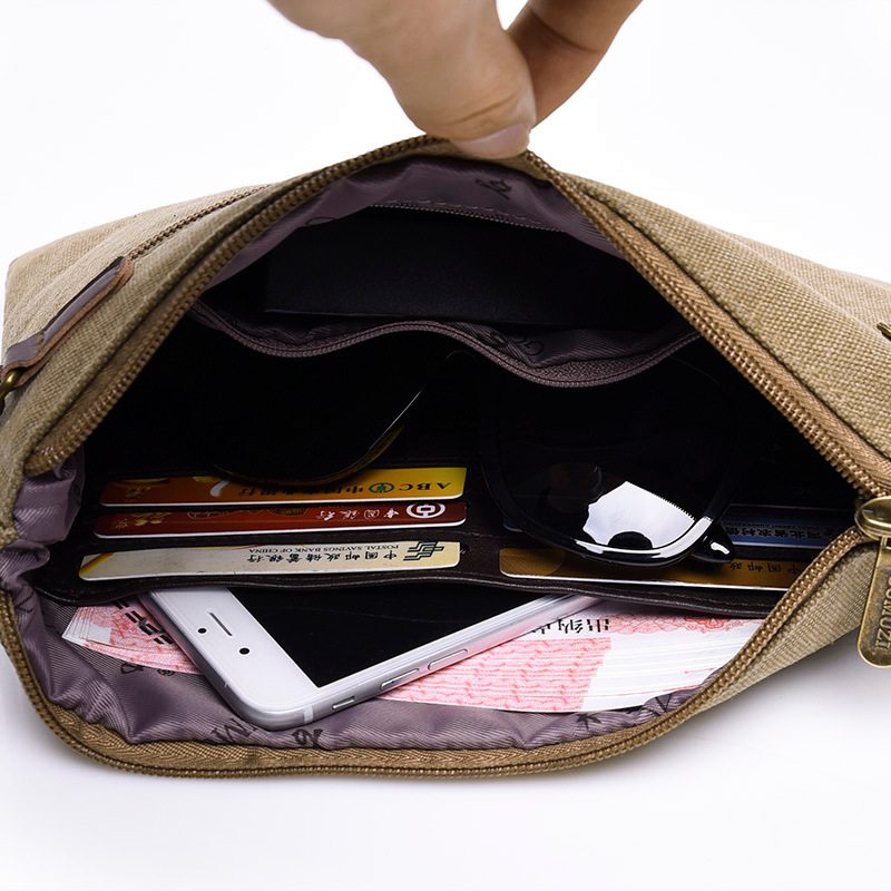 Tasje met ritssluiting, canvas - Flap Bag Envelope recensie en prijs