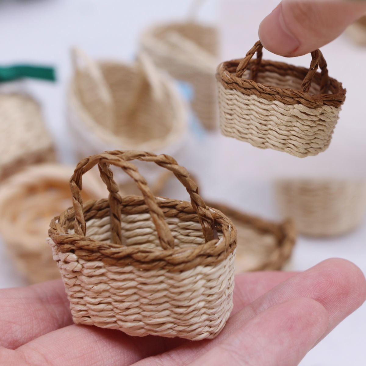 1Pc Poppenhuis Handgeweven Laf - Basket Bag Wicker recensie en prijs