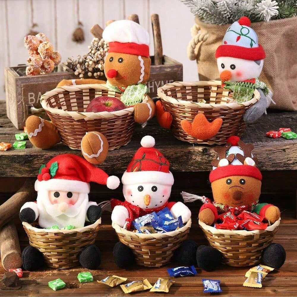 Kerstdecoratie Eland Sneeuwpop - Basket Bag Wicker recensie en prijs