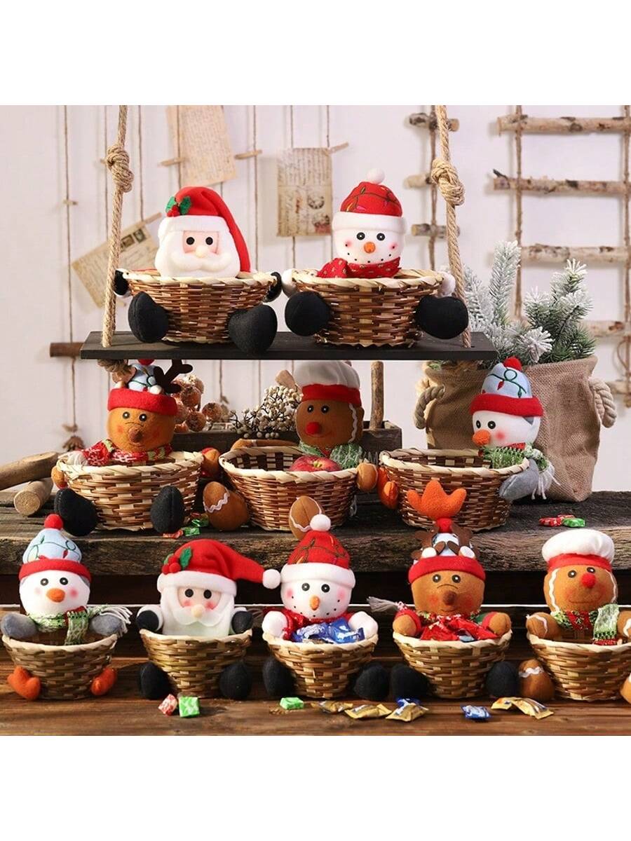 Kerstdecoratie Eland Sneeuwpop - Basket Bag Wicker recensie en prijs