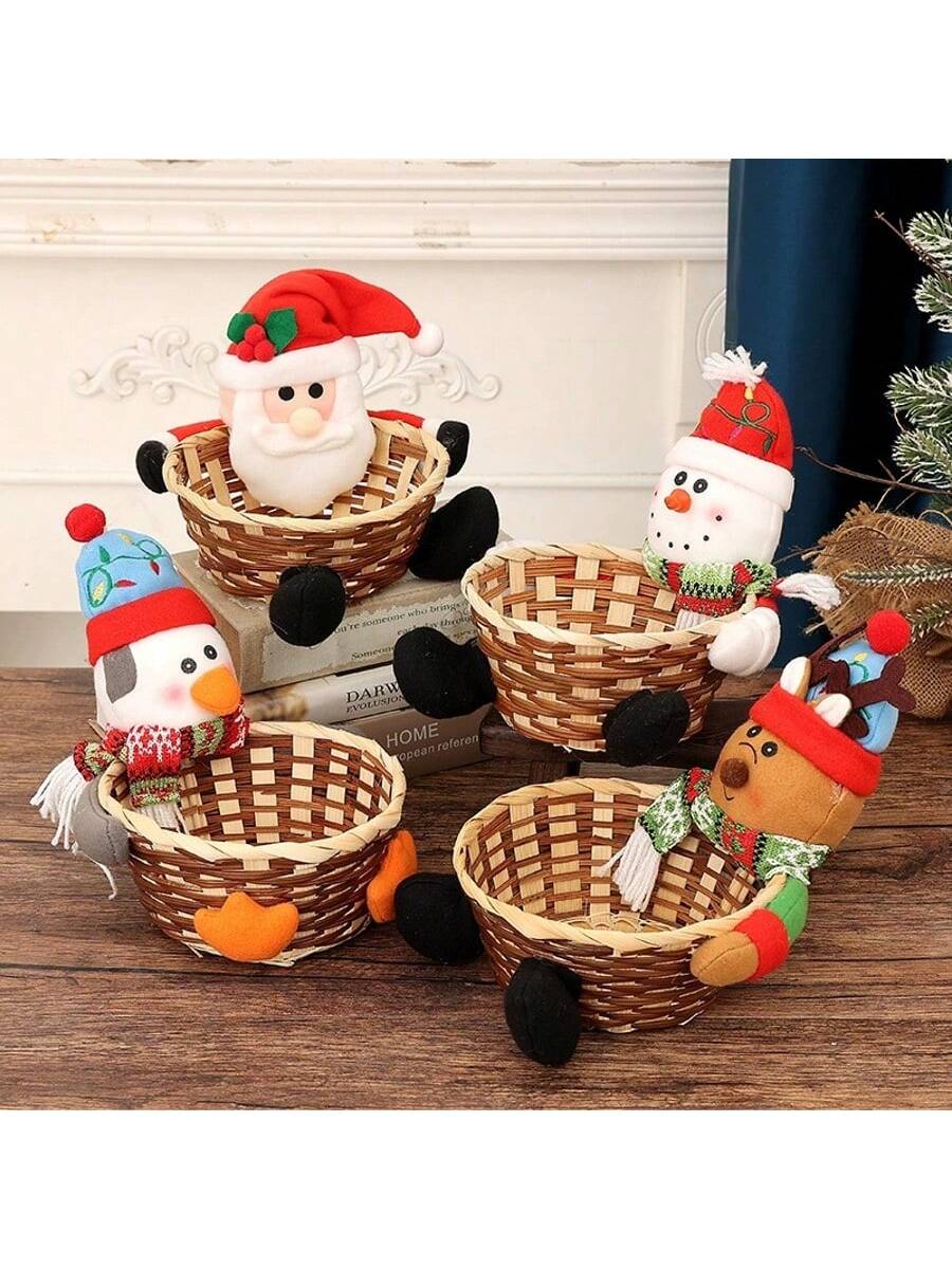 Kerstdecoratie Eland Sneeuwpop - Basket Bag Wicker recensie en prijs
