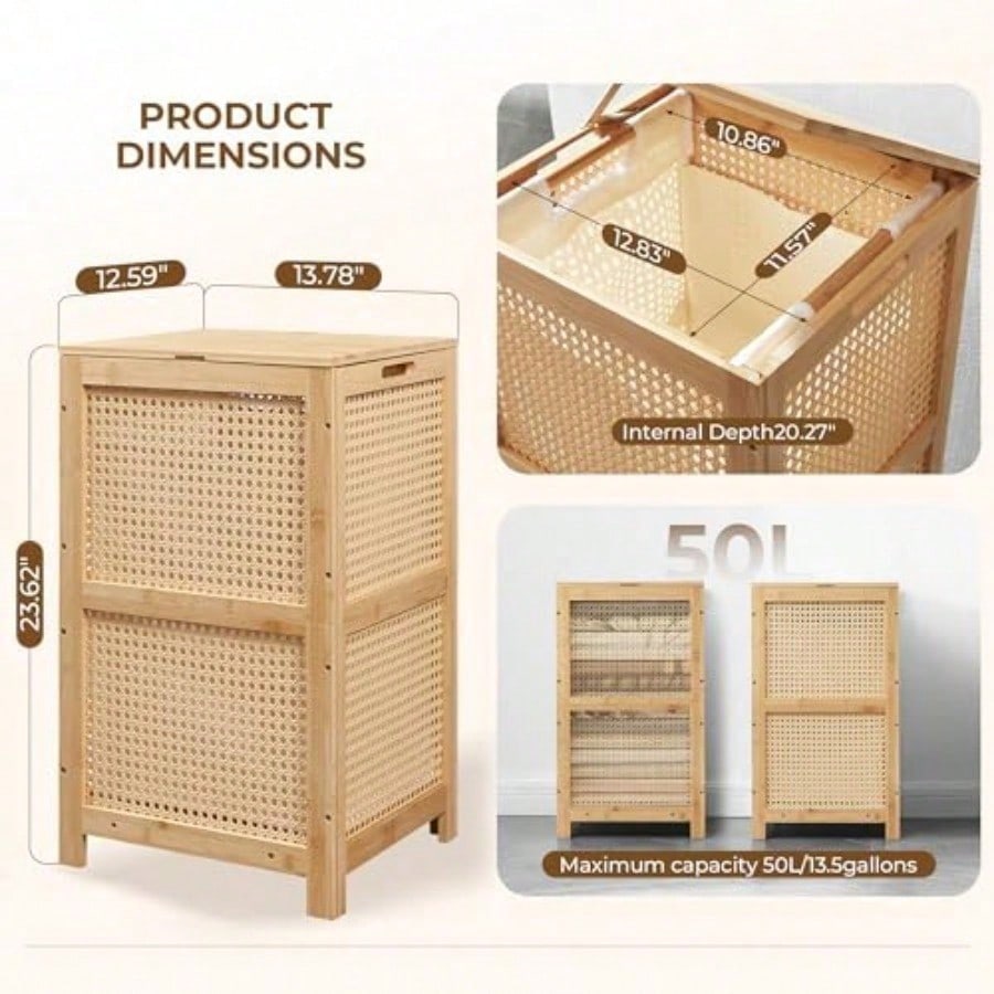 Bamboe Wicker Wasmand met Deks - Basket Bag Wicker recensie en prijs