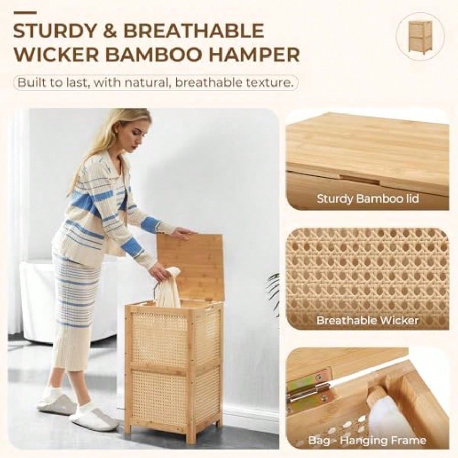 Bamboe Wicker Wasmand met Deks - Basket Bag Wicker recensie en prijs
