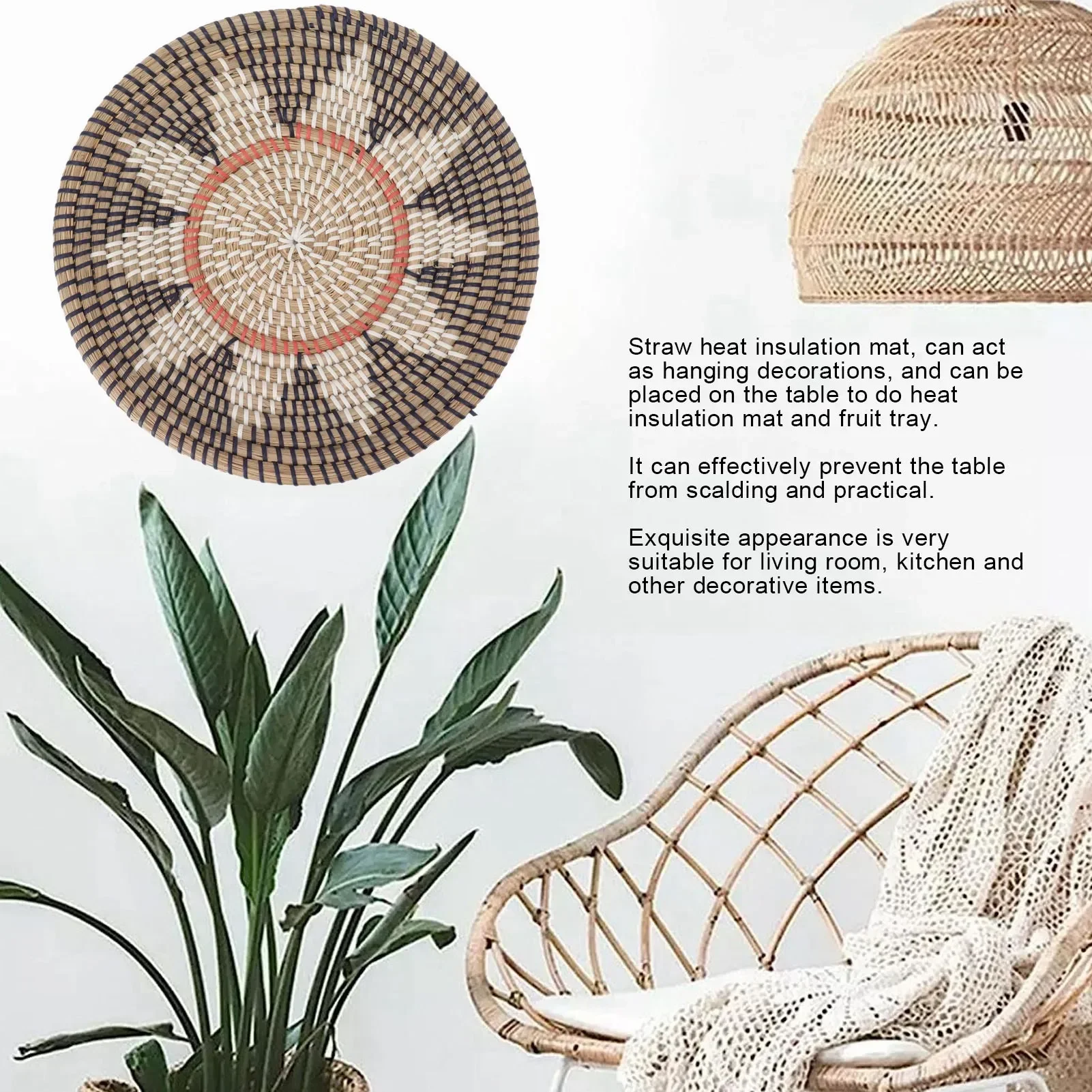 Ronde grasmuurornamenten, diam - Basket Bag Wicker recensie en prijs