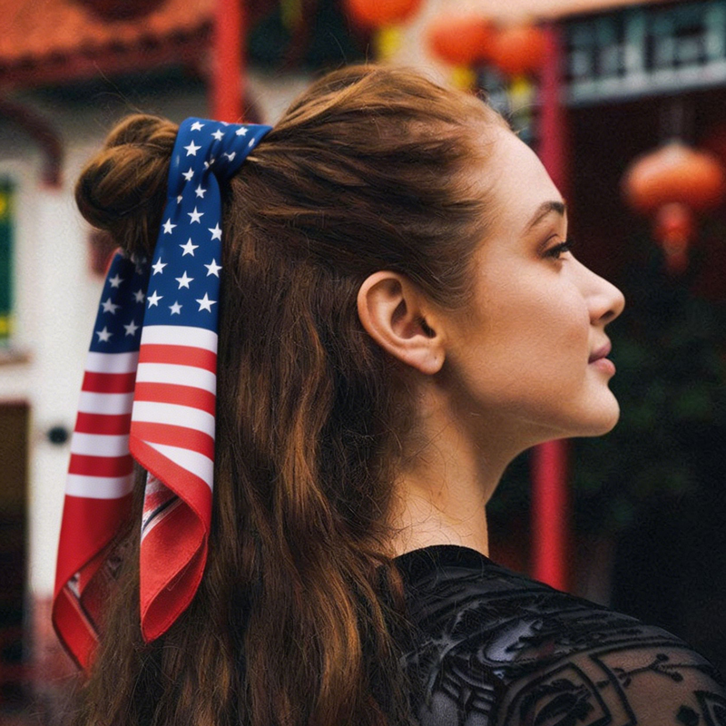 USA vlagprint satijnen skinny  - Women Bags Usa recensie en prijs