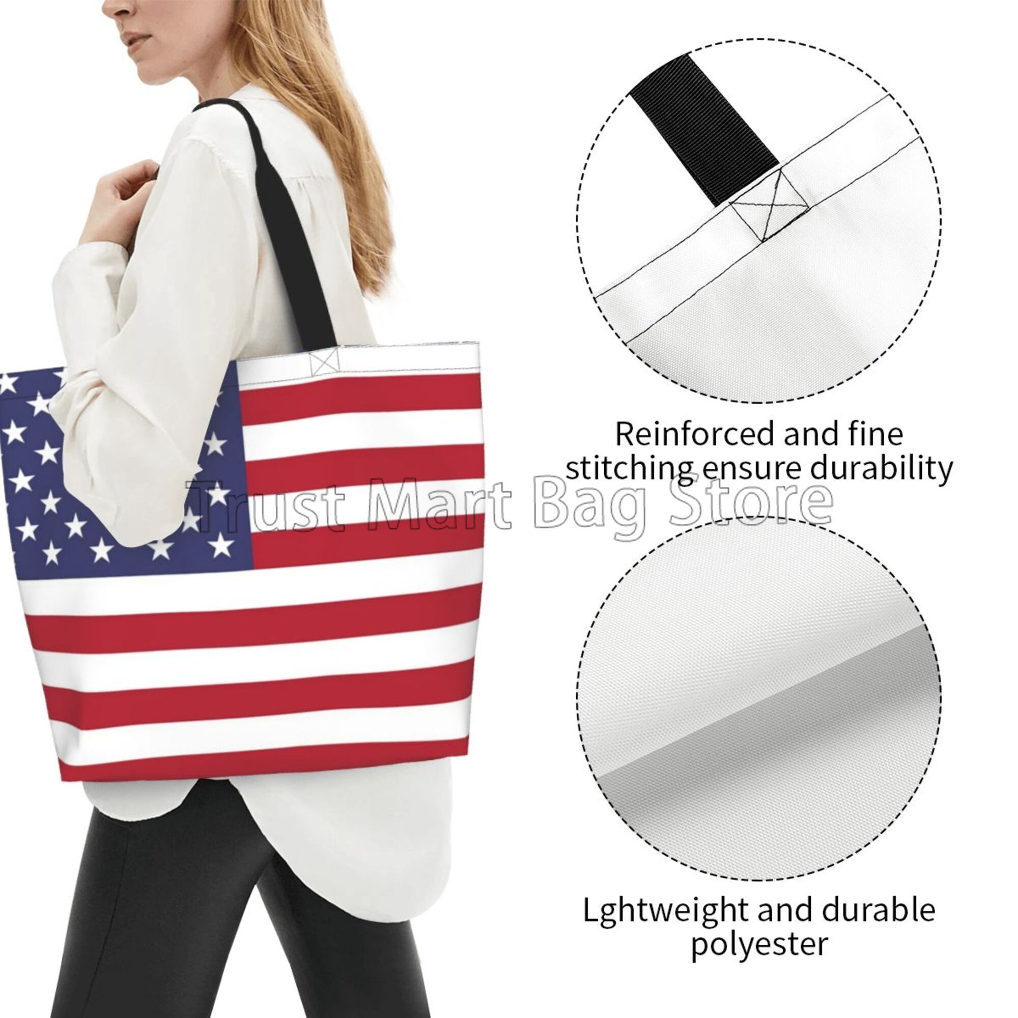 Amerikaanse USA vlag canvas dr - Women Bags Usa recensie en prijs