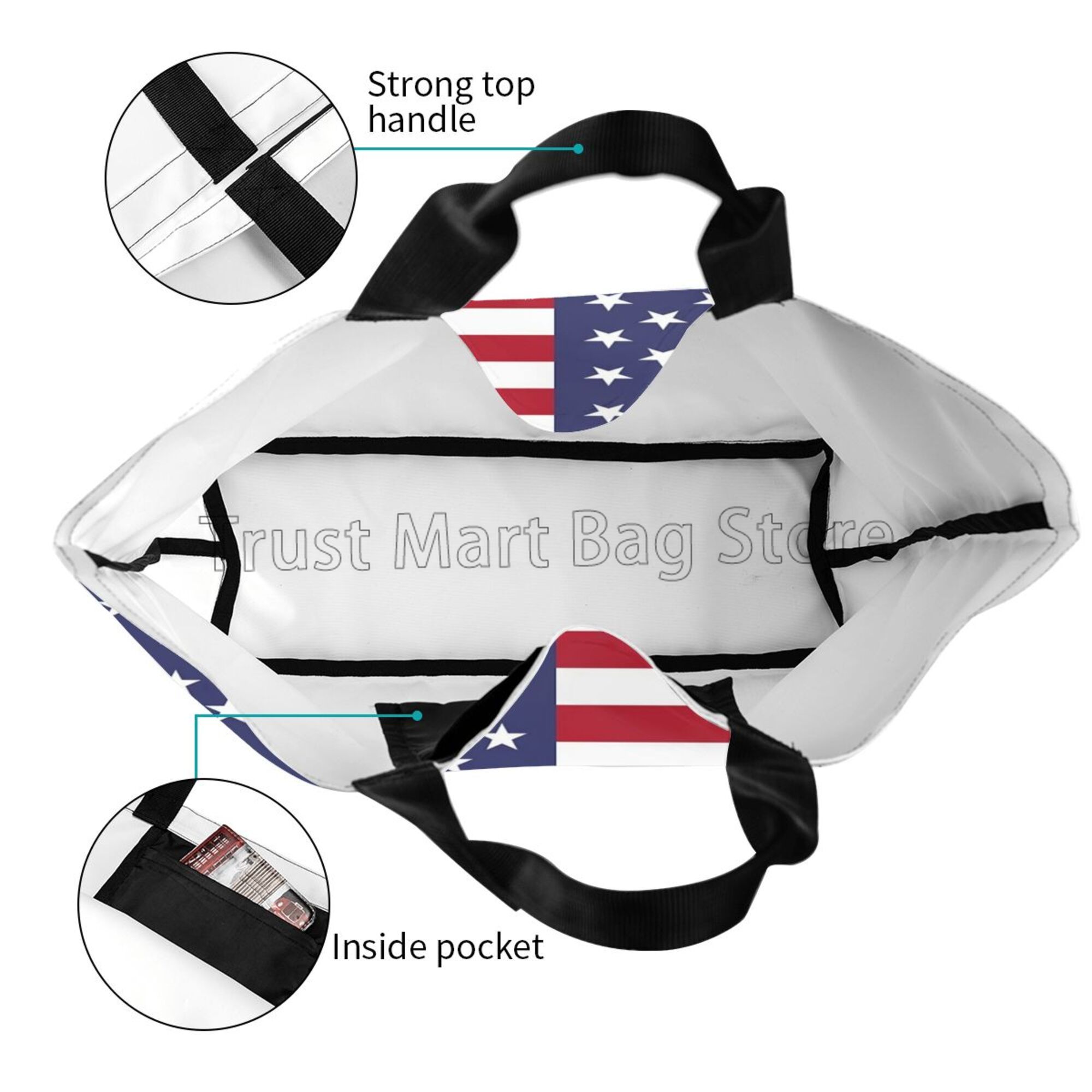 Amerikaanse USA vlag canvas dr - Women Bags Usa recensie en prijs