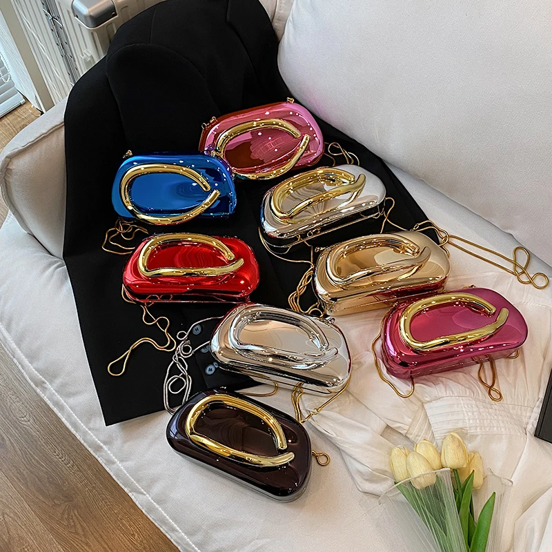 Gouden sluiting Box Clutch Bag - Women Bags Gold recensie en prijs