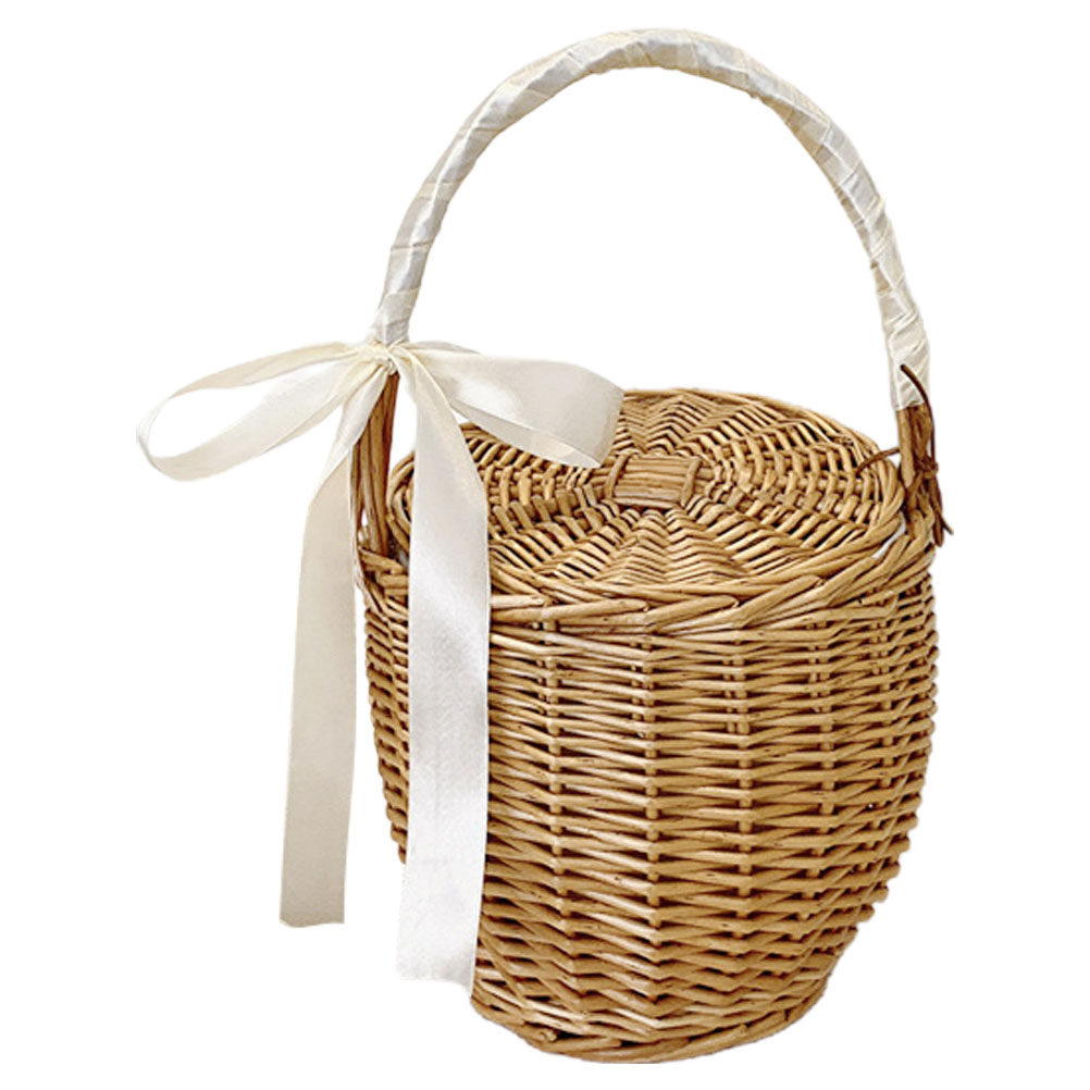 Franse stijl geweven draagbare - Basket Bag Wicker recensie en prijs