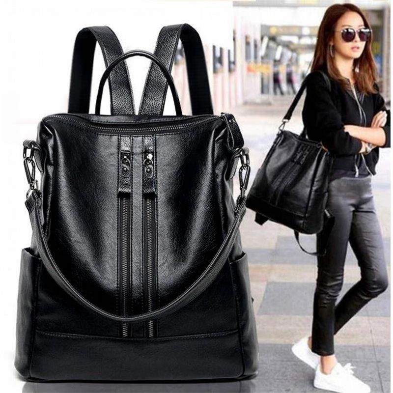Dames Zacht Leren Rugzak Schoo - Women'S Xl Bags recensie en prijs