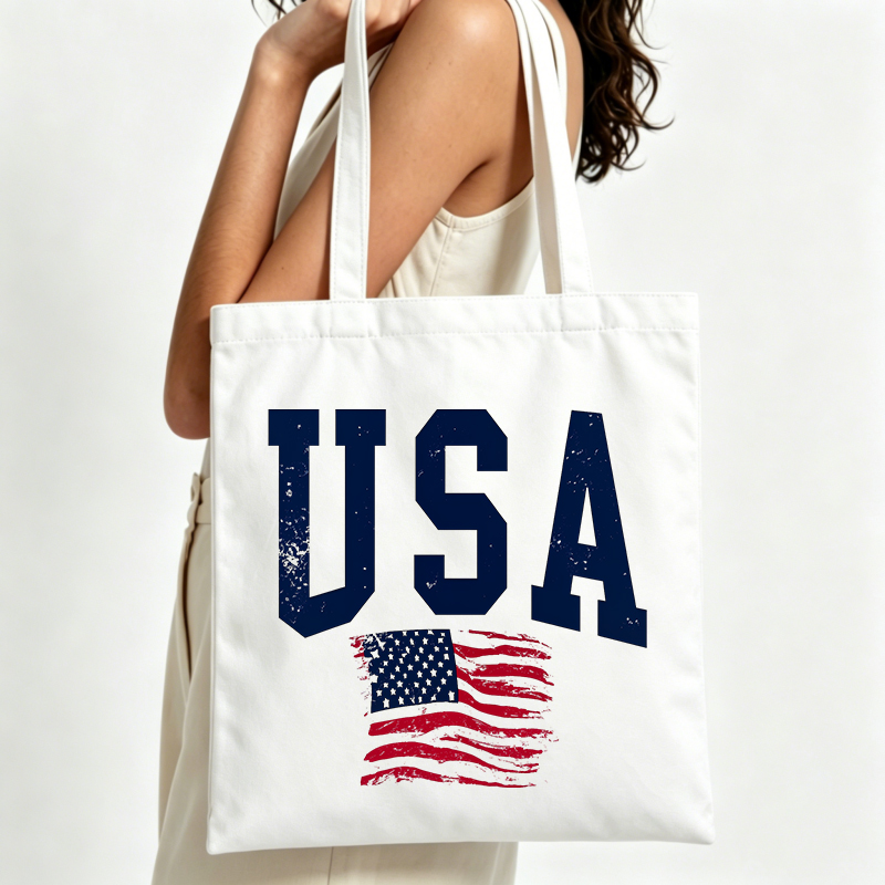 Canvas draagtas met Amerikaans - Women Bags Usa recensie en prijs