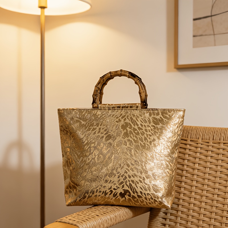 Lichte, luxe handtas van metal - Women Bags Gold recensie en prijs