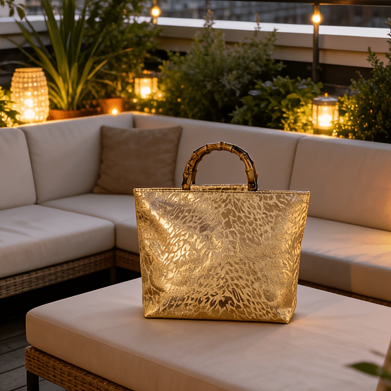 Lichte, luxe handtas van metal - Women Bags Gold recensie en prijs