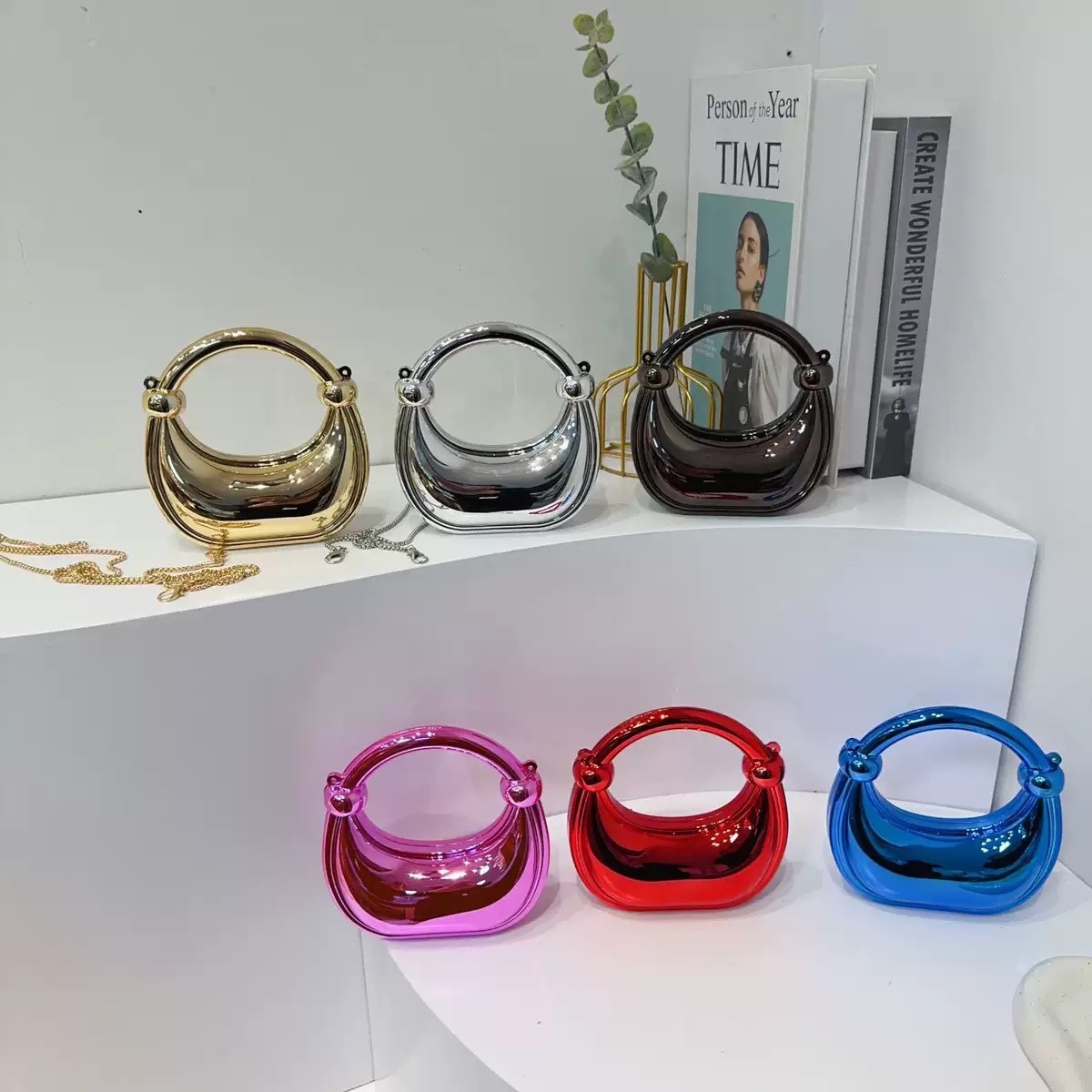 Mini gouden avondtasje portemo - Women Bags Online recensie en prijs
