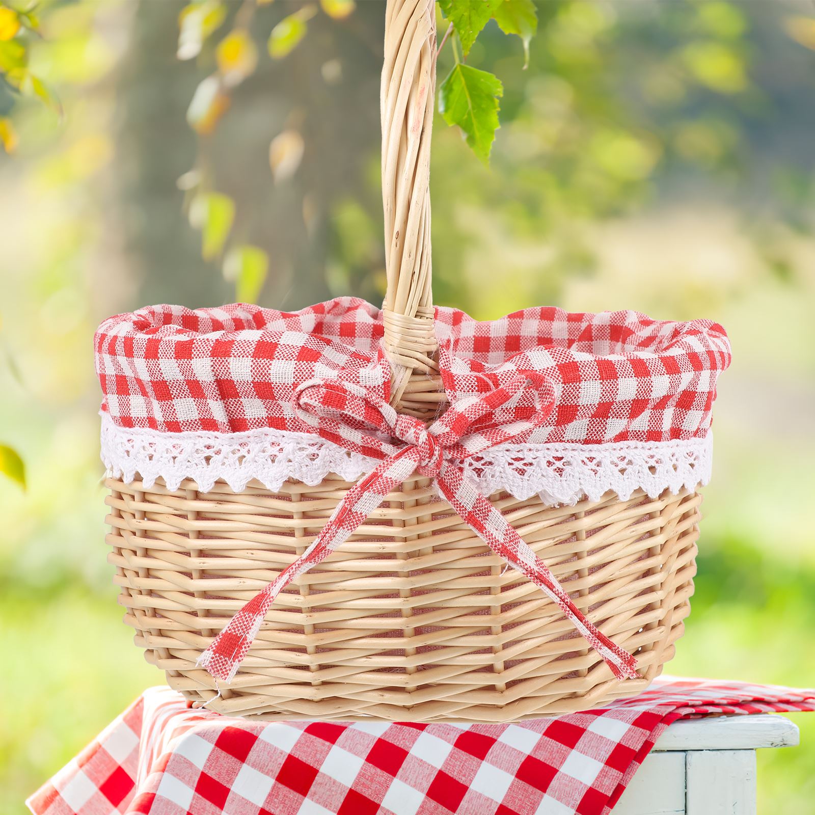 Zerodeko Roodkapje Mand Handge - Basket Bag Wicker recensie en prijs
