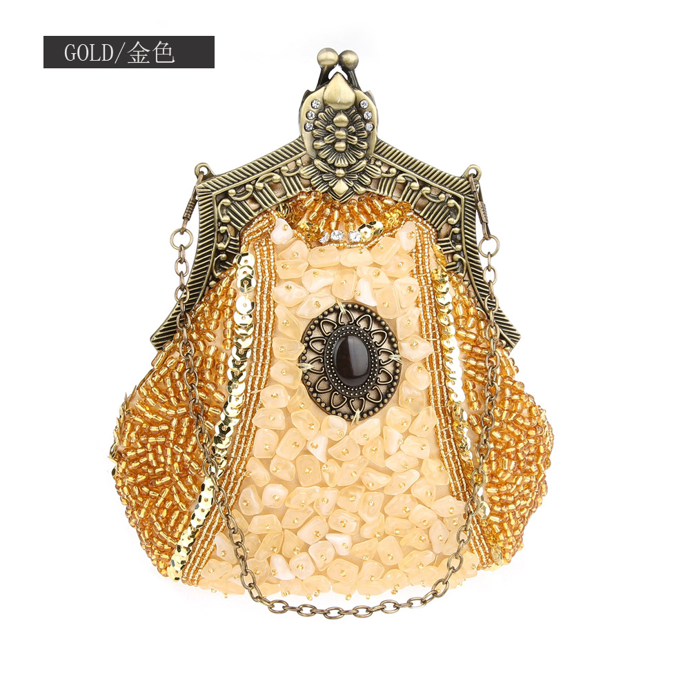 Retro Mode Parel Lovertjes Kra - Women Bags Gold recensie en prijs