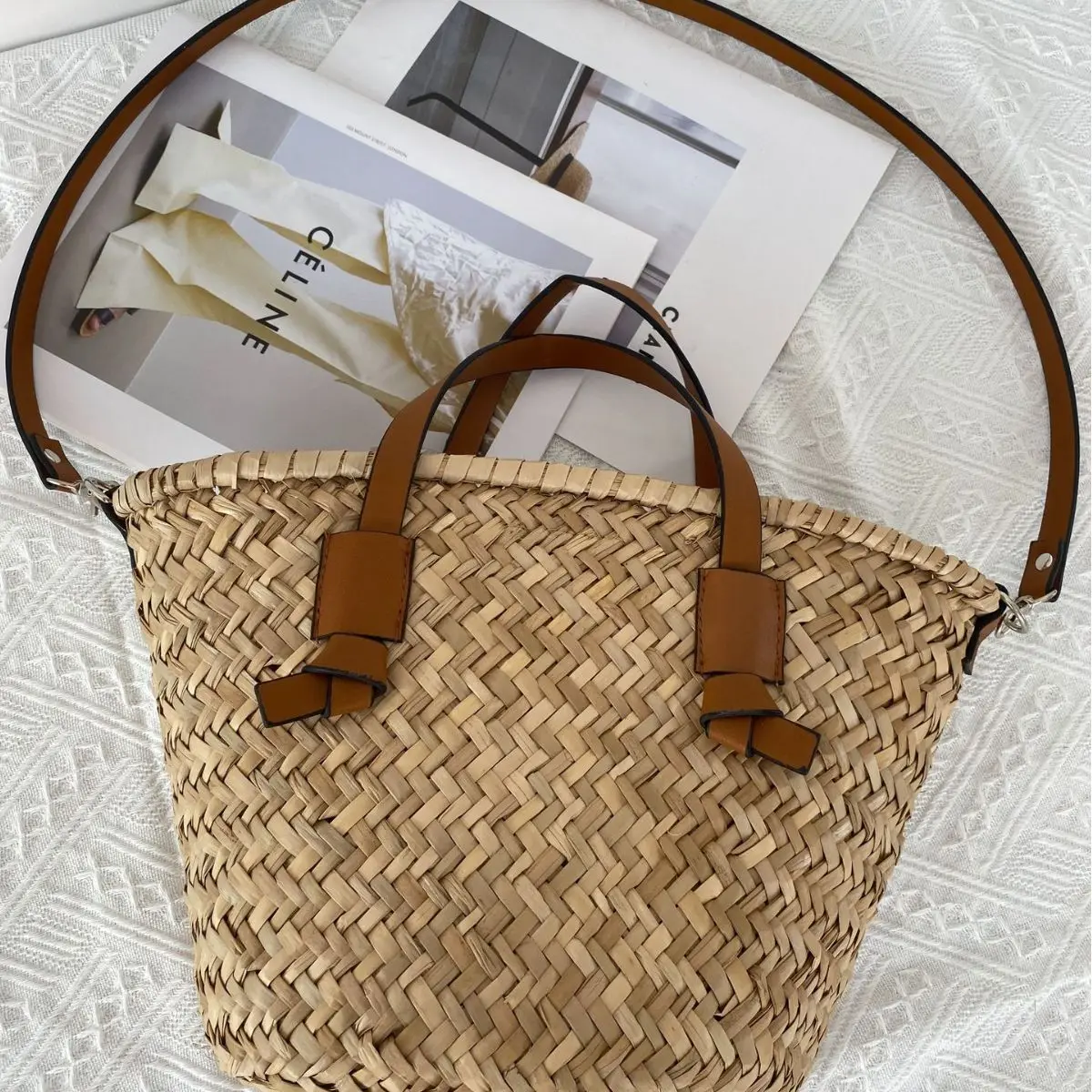 Boheemse Stromand Tas Handgema - Basket Bag Wicker recensie en prijs